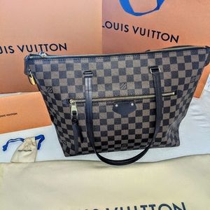 Authentic IÉNA MM Damier Ebene Louis Vuitton Tote